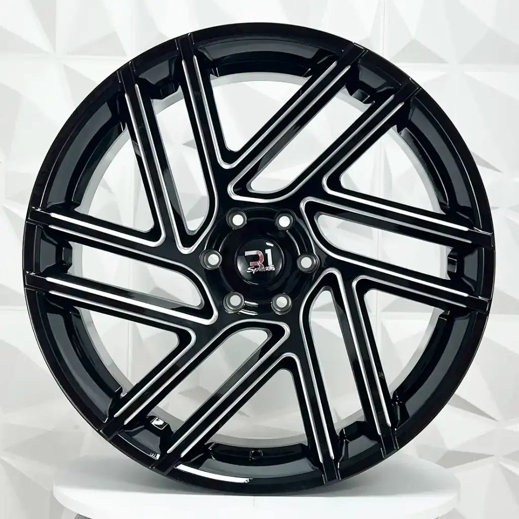 RIN 22X10 6-139.7 R1 SPORT FF2076 BLACK MILLING ET15 CB78.1