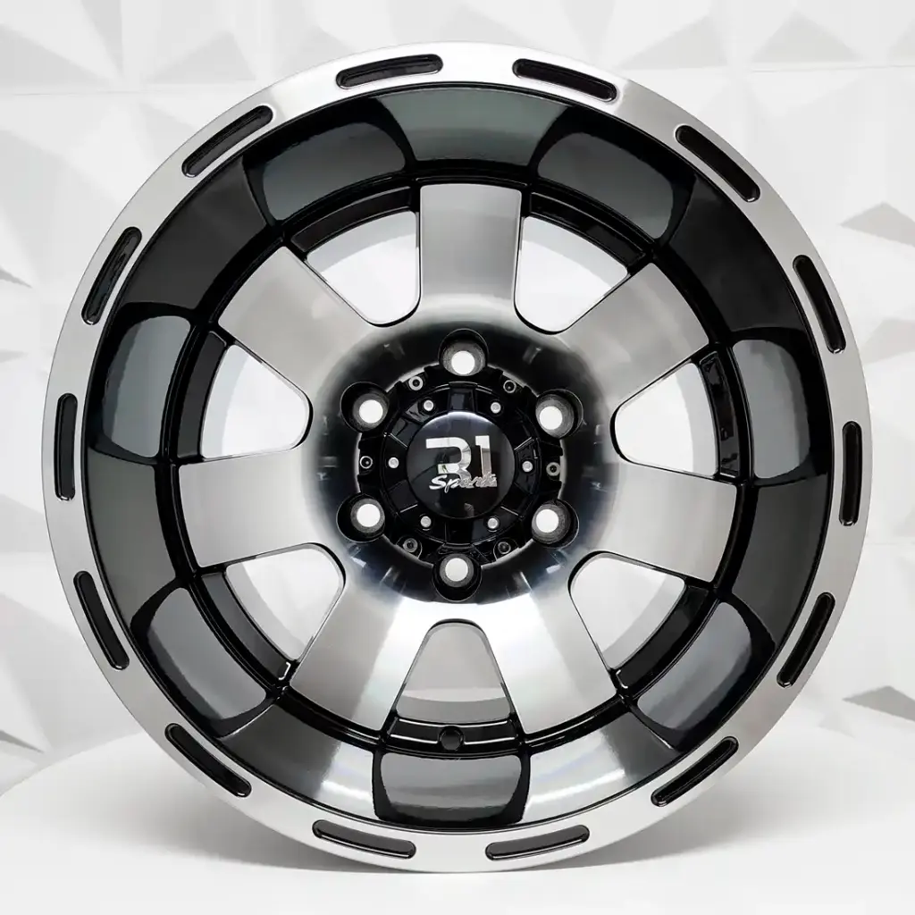 RIN 15X10 5-139.7 R1 SPORT 57015 BLACK MACHINE FACE ET-45 CB110